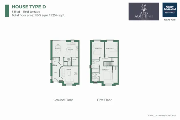 Photo of Type D - 3 Bed End -Terrace, Ard Aoibhinn, Innishannon, Co. Cork