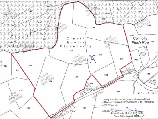 Photo of Land at Connolly, Part of Folio  CE15395, Ennis, Co Clare