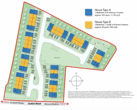 Photo of Large 2 Bed + Study Mid Terrace, Grace Park, Dublin Road, Enfield, Co. Meath