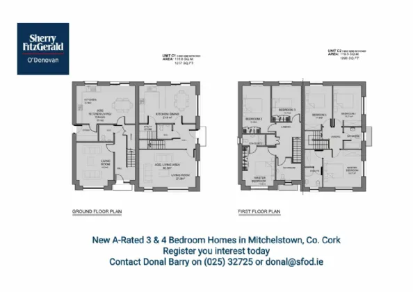 Photo of 3 Bed Semi-D - Type C1/C1M/C2/C2M, Sliabh Álainn, Mitchelstown, Co. Cork