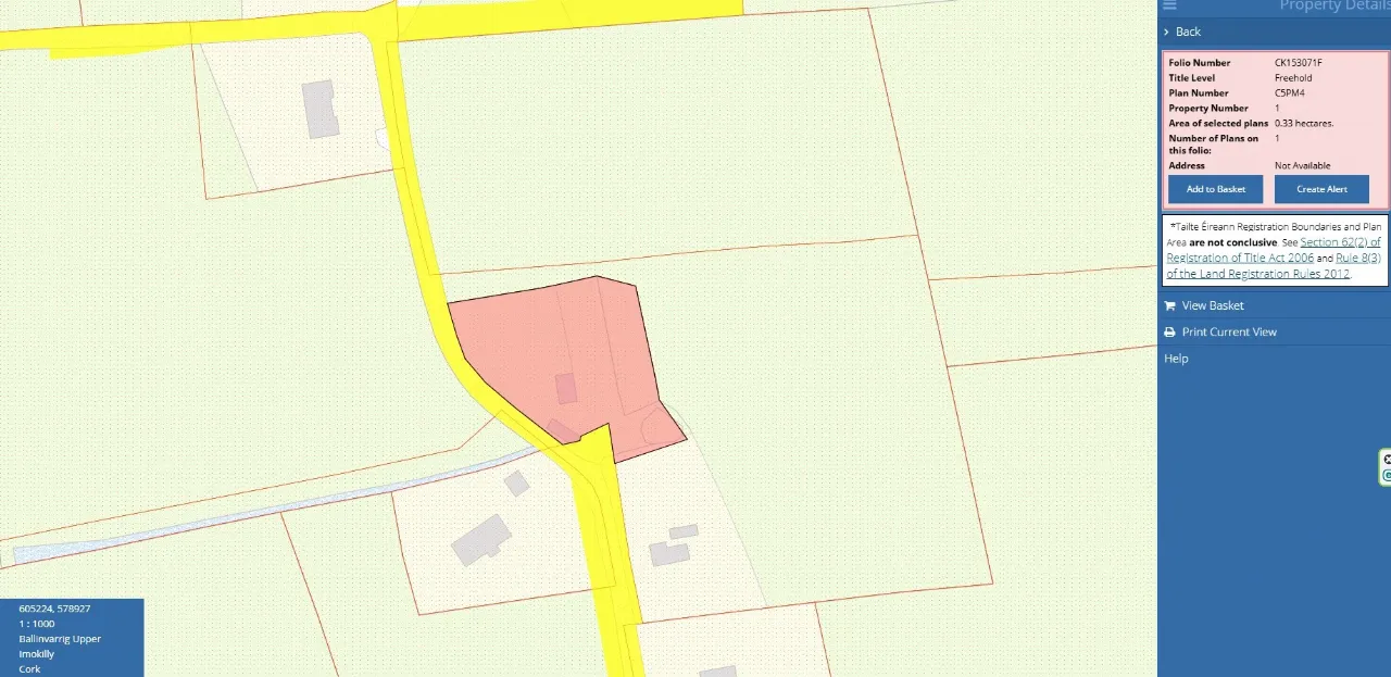 Photo of Site, Ballinvarrig Upper, Youghal, Co. Cork.