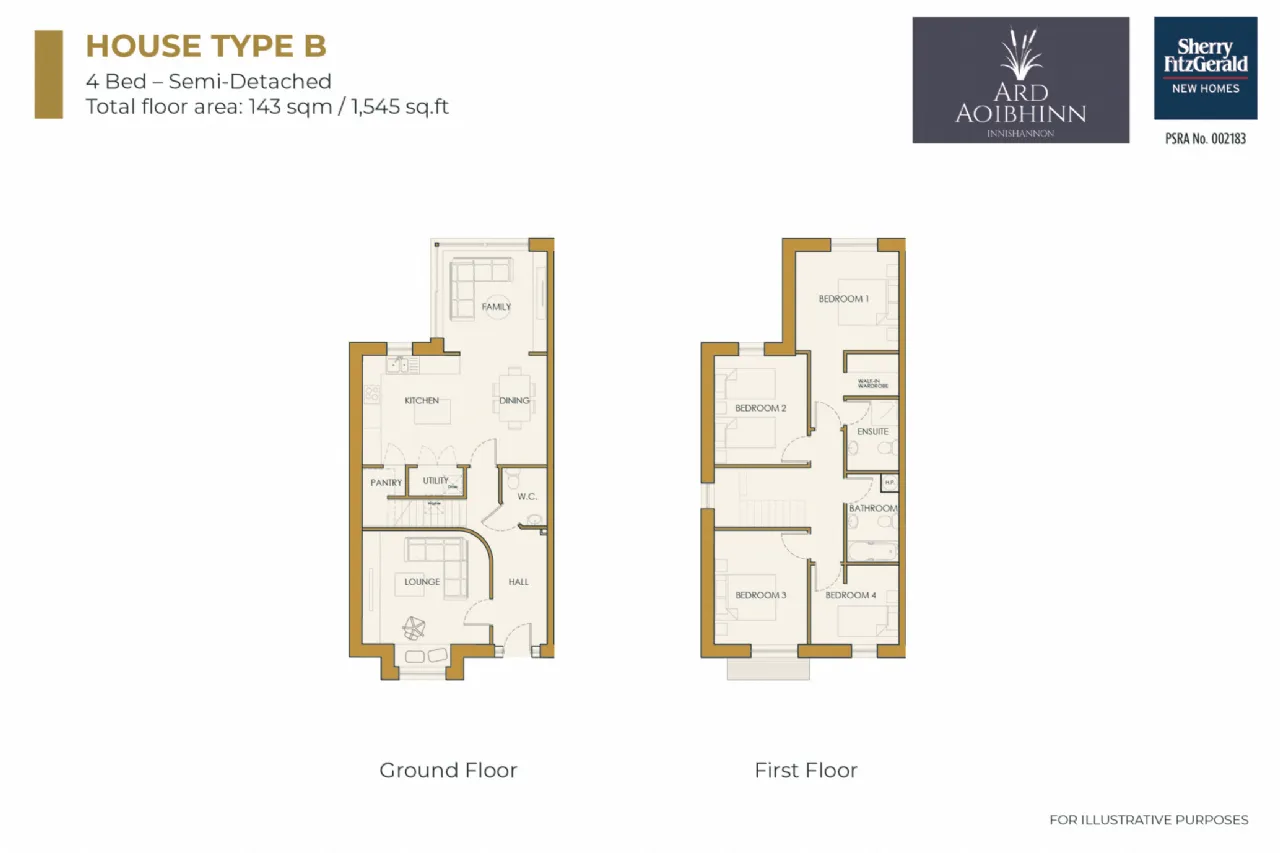 Photo of Type B - 4 Bed Semi- Detached, Ard Aoibhinn, Innishannon, Co. Cork