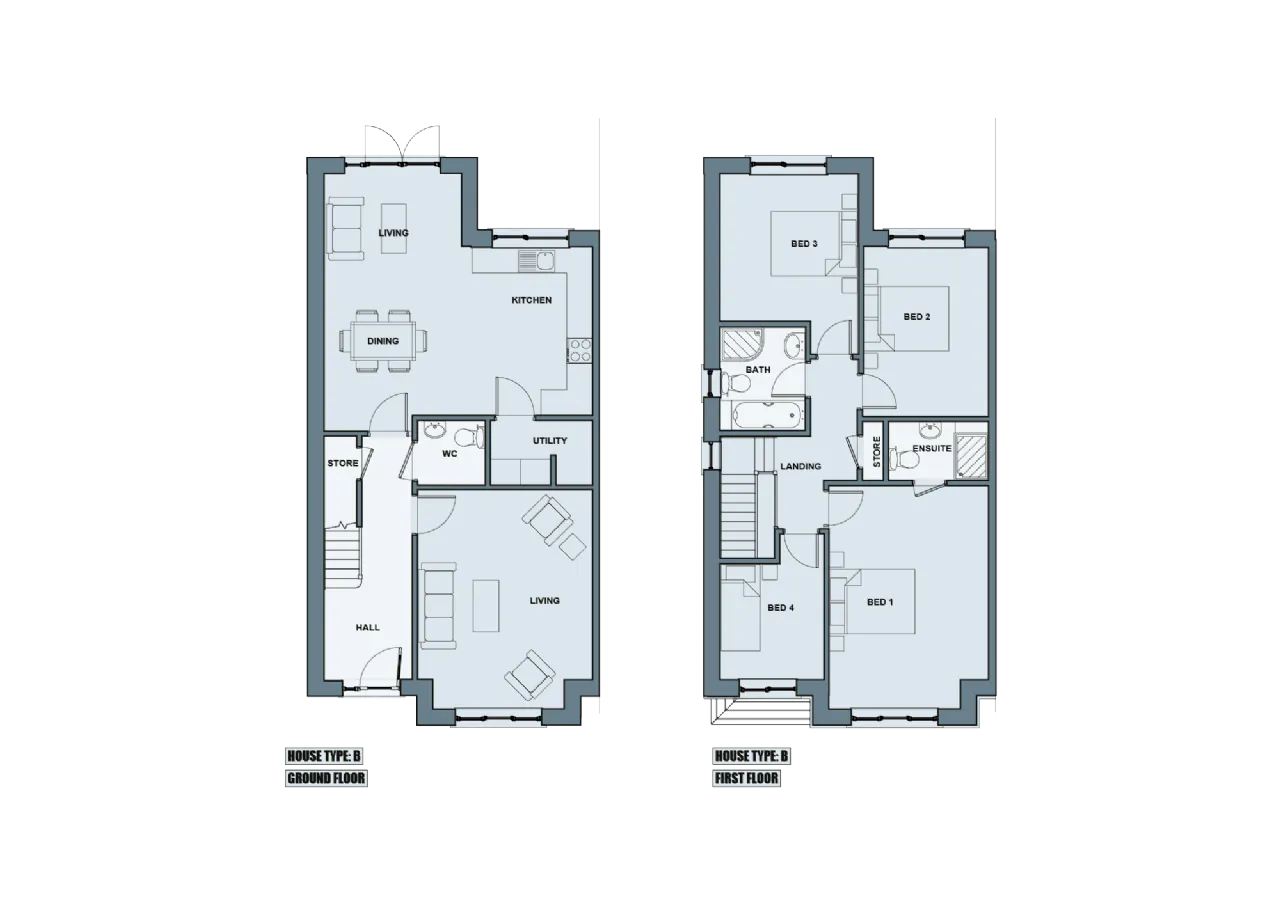 Photo of House Type B - 4 Bed Semi-Detached, Ballycannon Woods, Ballycannon, Kerry Pike, Co. Cork