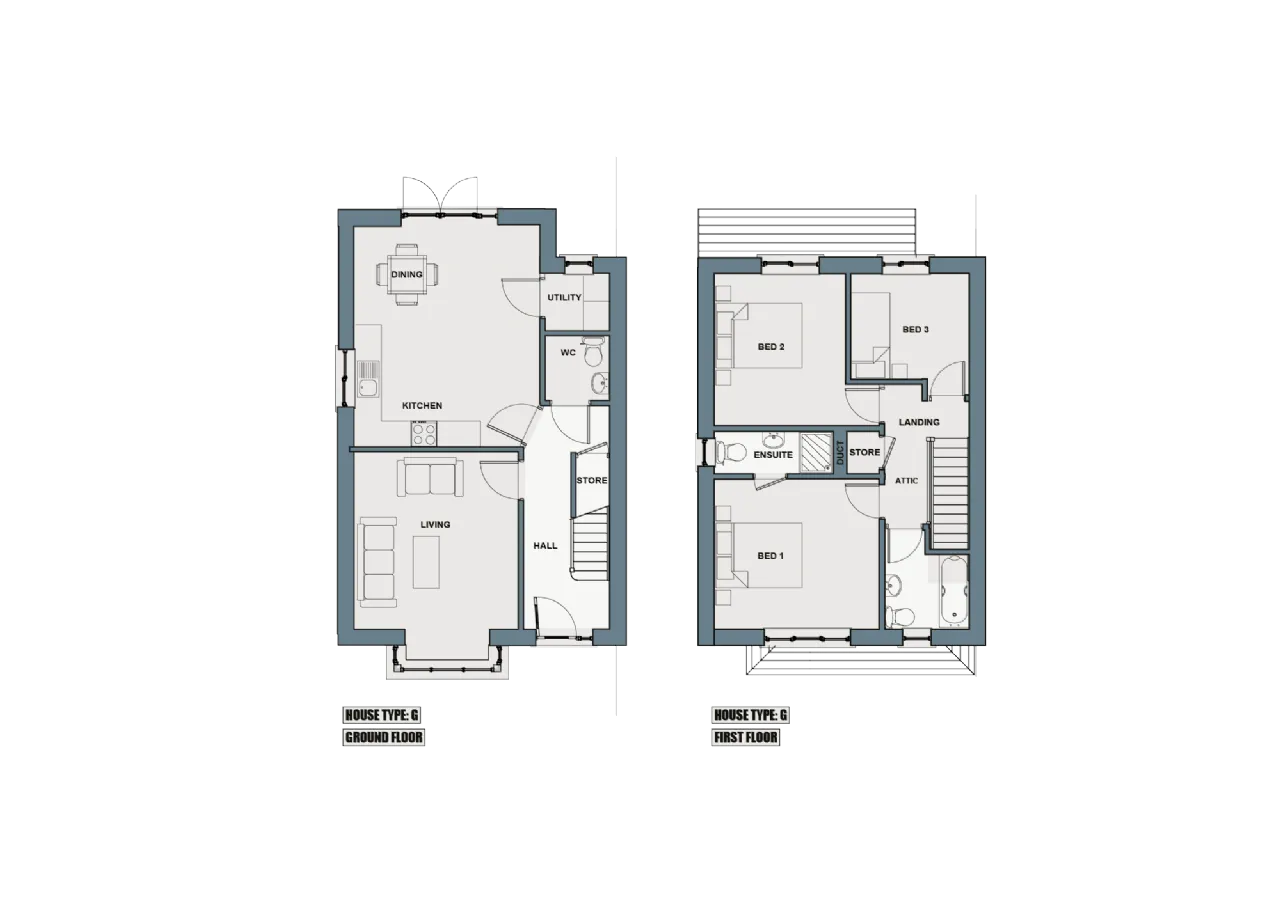 Photo of House Type G - 3 Bed Terrace, Ballycannon Woods, Ballycannon, Kerry Pike, Co. Cork