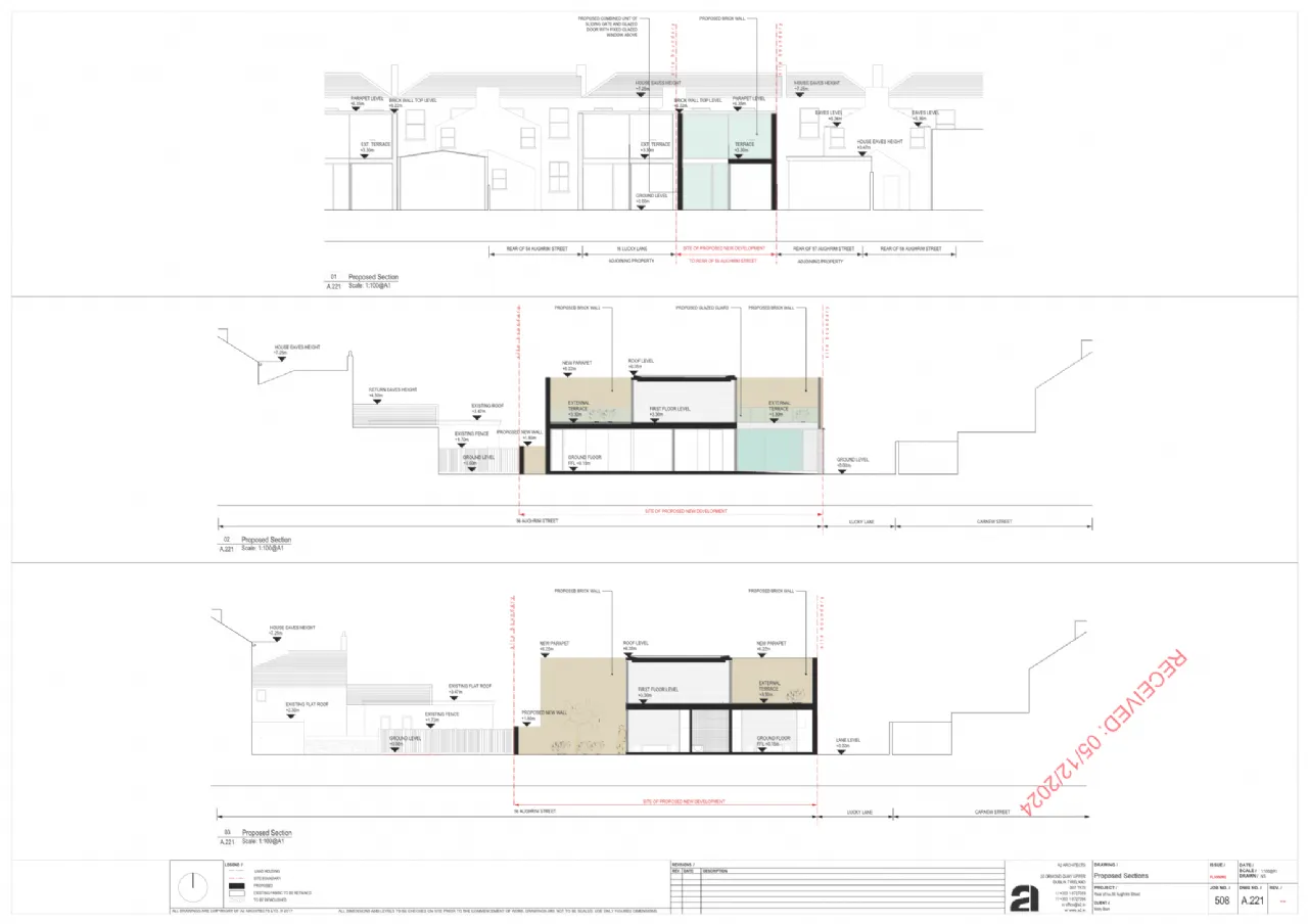 Photo of Site With Full Planning Permission, Lucky Lane, Stoneybatter, Dublin 7