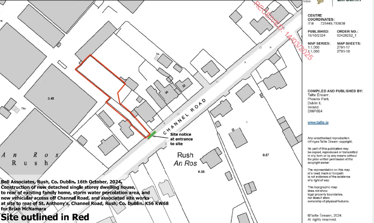 Photo of Site To Rear, C. 0.064Ha, St. Anthony's, Channel Road, Rush, Co. Dublin, K56KW68