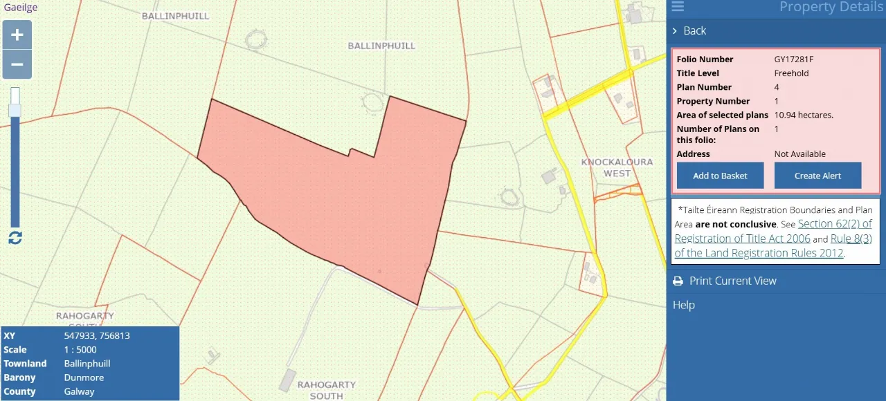 Photo of 27acres of Land, Cortoon, Tuam, Co. Galway