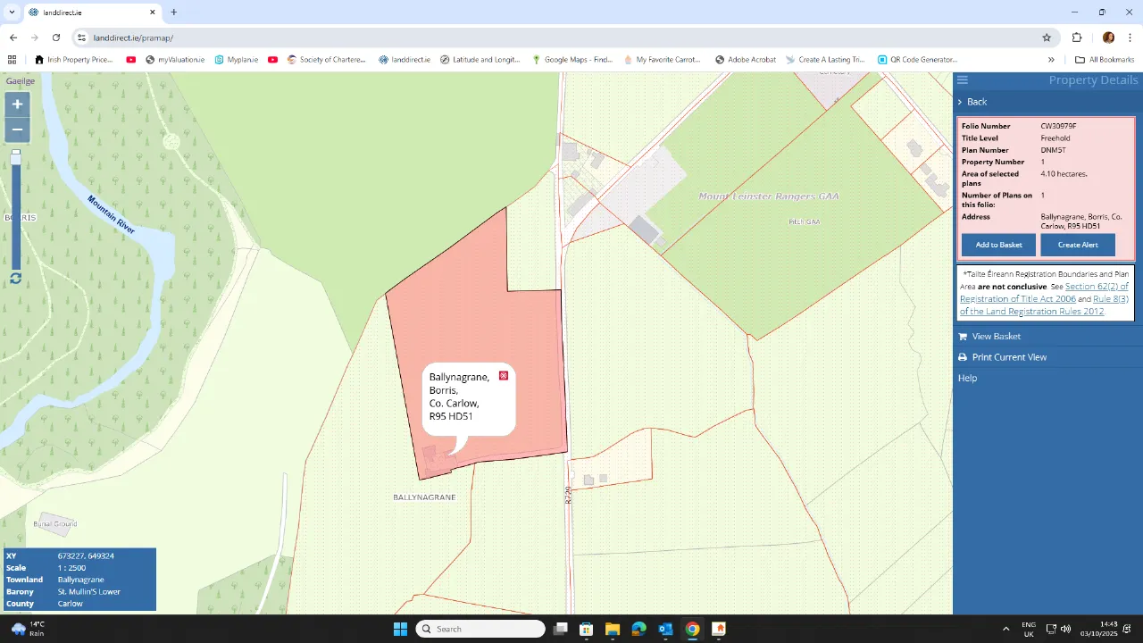 Photo of Ballynagrane,, Borris,, Co. Carlow, R95HD51