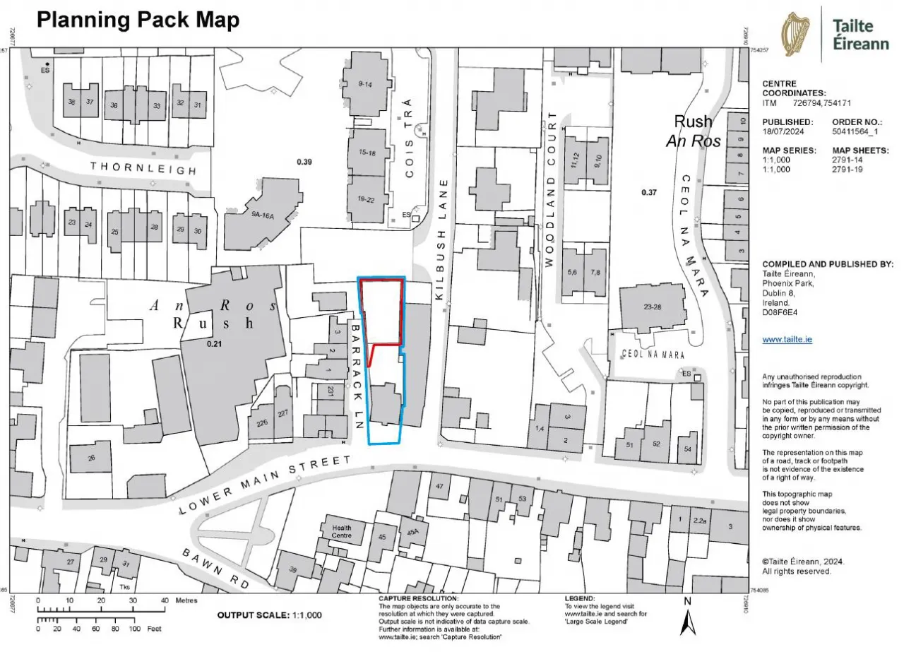 Photo of Site On Barrack Lane C. 0.023Ha, Lower Main Street, Rush, Co. Dublin