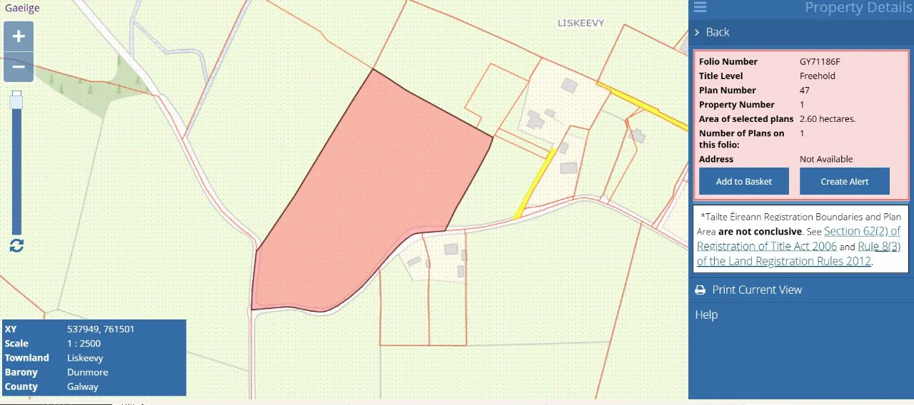 Photo of 6.424 Acres For Sale In Liskeavy, Liskeavy, Tuam, Co. Galway