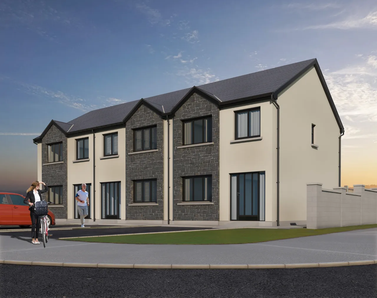 Photo of End Of Terrace Houses, Ard Rua Meadows, Claremorris, Co Mayo