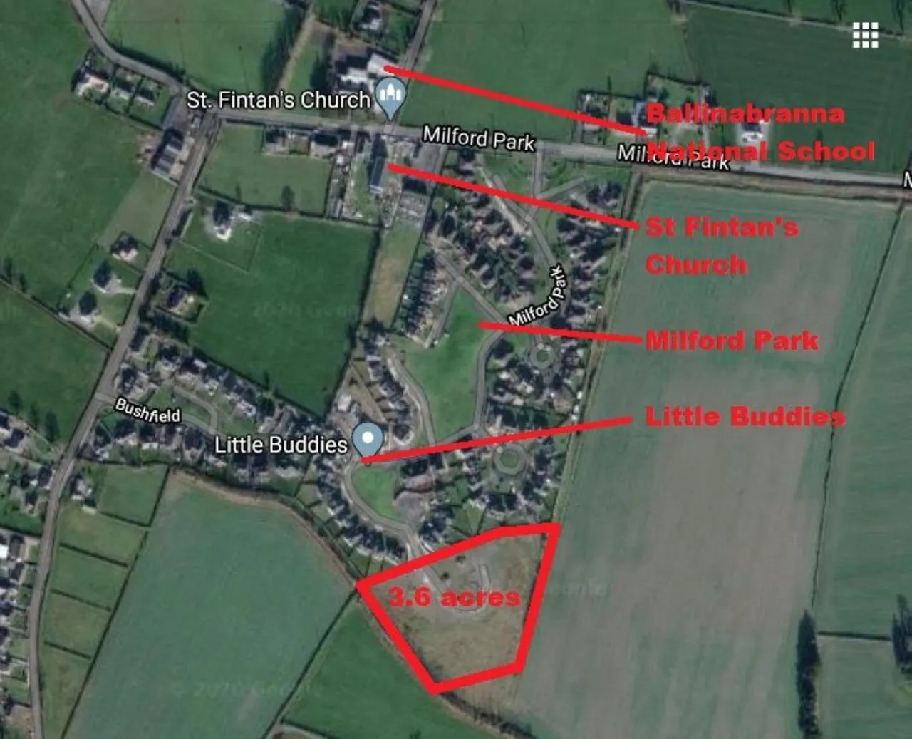 Photo of 3.6 Acres, Development Site at, Milford Park, Ballinabranna, Co Carlow