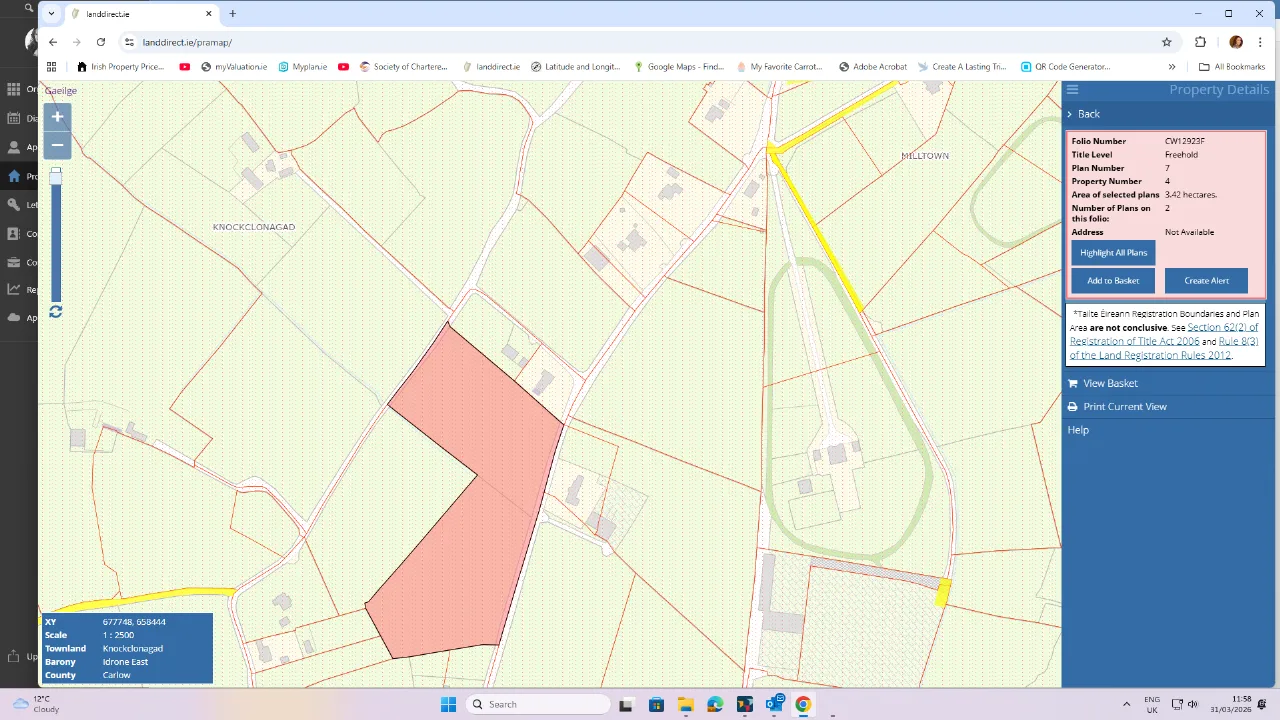 Photo of 12.87 Acres, Knockclonagad,, Garryhill,, Myshall,, Co. Carlow