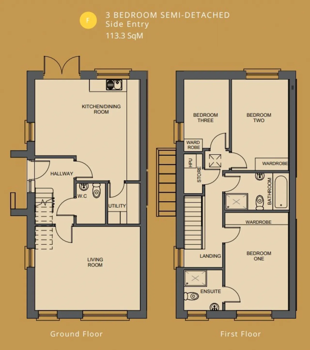 Photo of 3-Bed Semi Type F (112.3 Sq M), Meadows Fort, Graiguecullen, Carlow