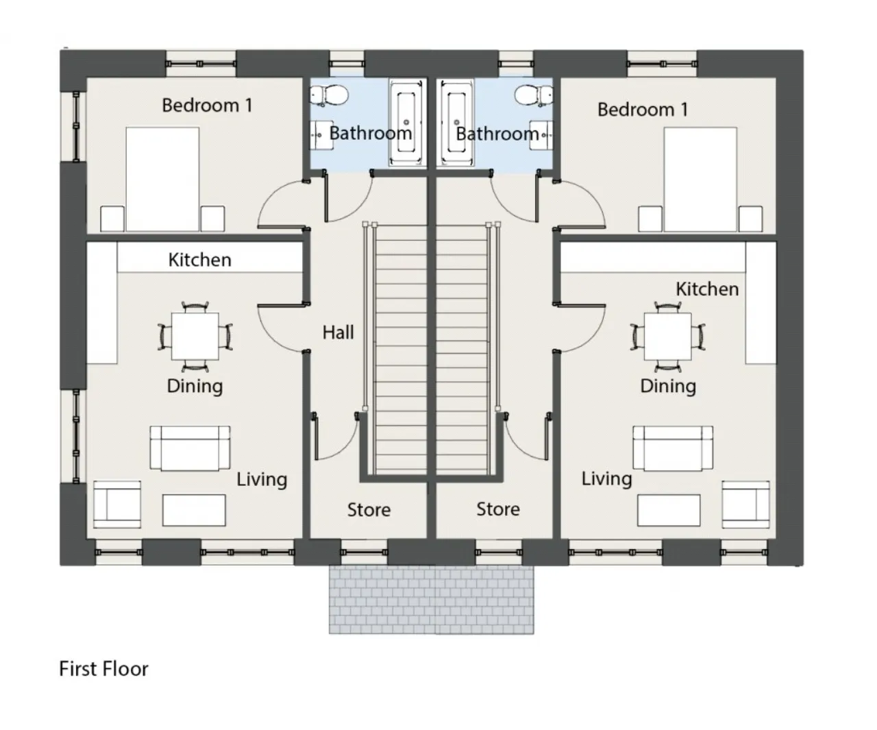 Photo of M Type - 1 Bed Maisonette, Oak Church, Kildare, Co. Kildare