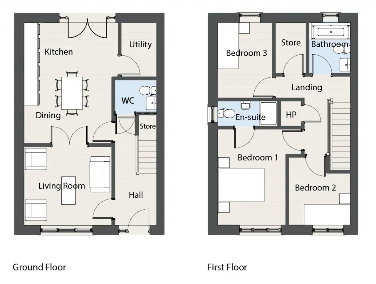 Photo of B Type - 3 Bed End / Terraced, Oak Church, Kildare, Co. Kildare
