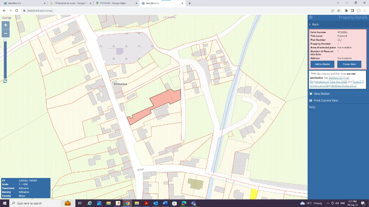 Photo of Development Site, Kilmaine, Co. Mayo, F31NH56