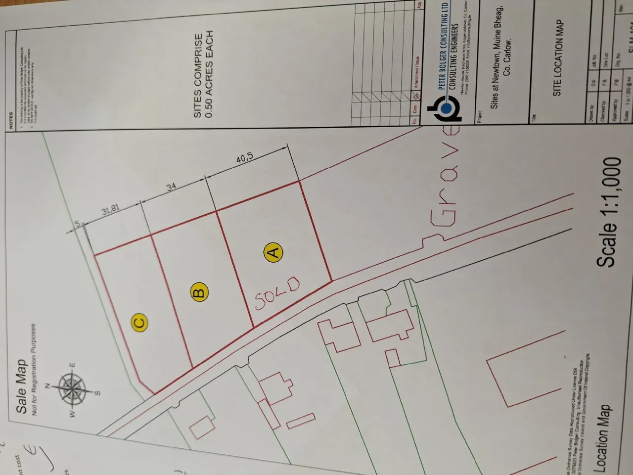 Photo of Site B, .50 Acre Site Newtown, Newtown,, Fenagh,, Co. Carlow