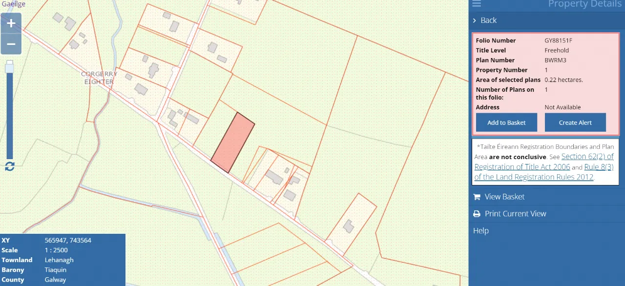 Photo of 0.543 Acre / 0.22 Ha, Lehanagh, Mountbellew, Co. Galway