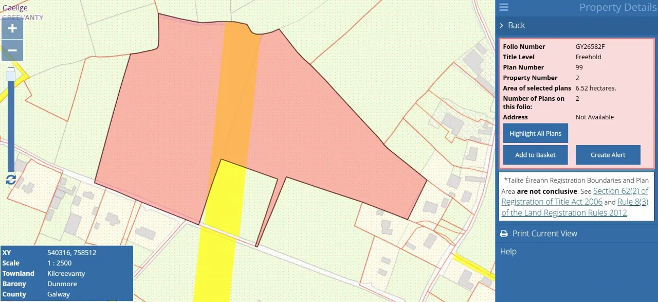 Photo of 112 Acres At Lehid & Kilcreevanty, Tuam, Co. Galway