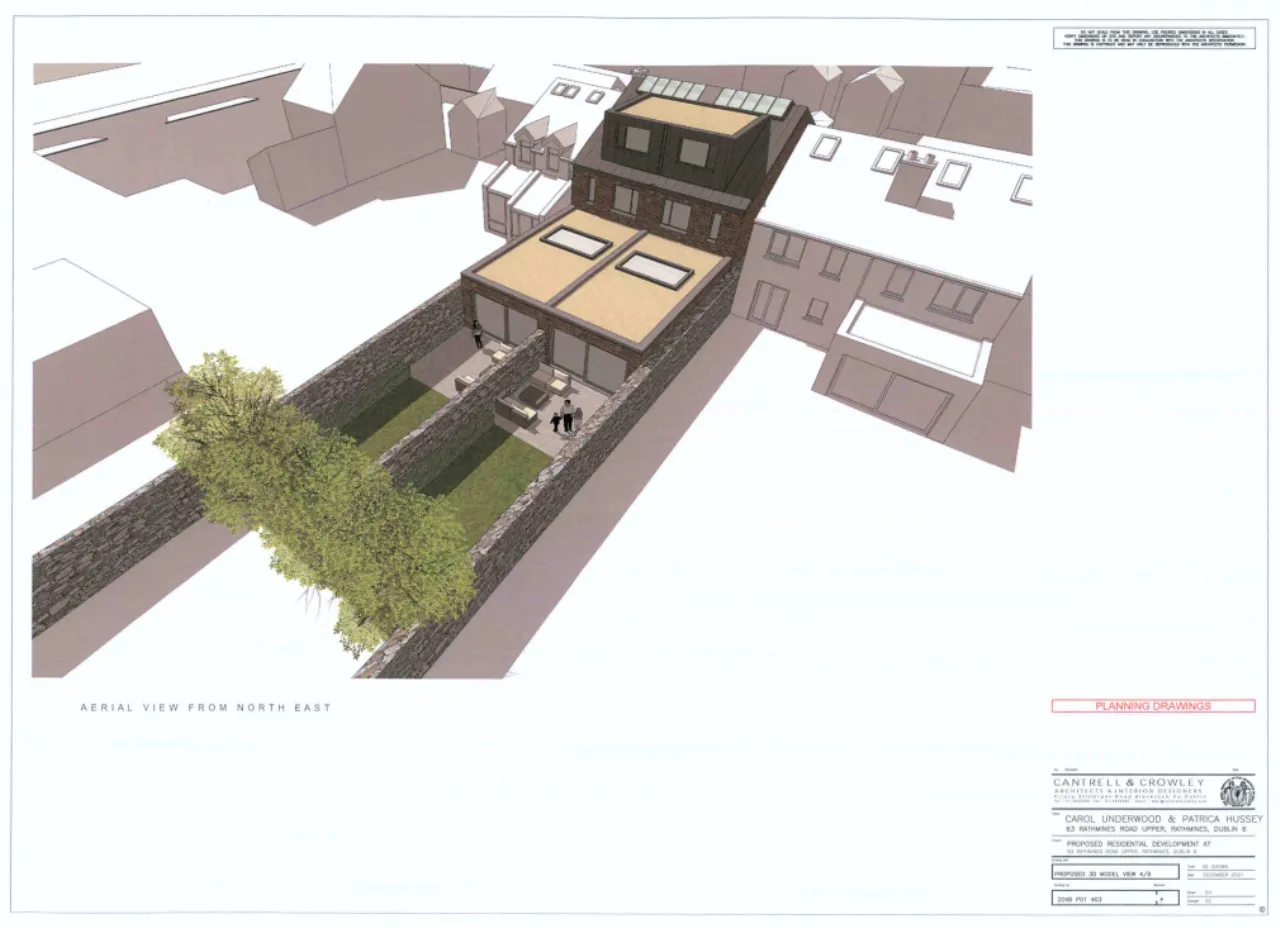 Photo of Site With FPP - Rear Of 63 Rathmines Road Upper, Stone Mews Lane, Rathmines, Dublin 6, D06 A9C1